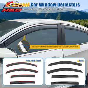 Pare-soleil pour Honda Accord 13-17 4 portes berline, visières de fenêtre intégrées, protection contre la pluie et le soleil - Product Image 2