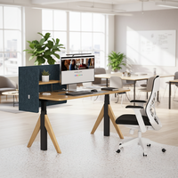 Bureau debout motorisé électrique haut de gamme - Mobilier de bureau ergonomique moderne en aluminium portable réglable en hauteur pour usage commercial
