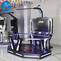 Máquina de juegos de arcade de tiro Realidad virtual Mini plataforma VR Simulador de espacio para caminar