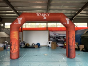 Arco Inflable Comercial Sellado para Entrada, Inflables Publicitarios de PVC Reforzado con Bomba de Aire Eléctrica para Entrada y Salida de Eventos - Product Image 1