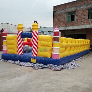 Parc d'attractions gonflable, ornement de gâteau, d'arrière-cour, fête de carnaval, terrain de jeux, anniversaire amusant, - Product Image 6