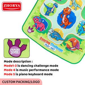 <span class=keywords><strong>Tapis</strong></span> de <span class=keywords><strong>jeu</strong></span> pliable Zhorya Dinosaur Dancing Challenge, jouets, sport, lumière LED, salle de sport intérieure, <span class=keywords><strong>jeu</strong></span> musical, <span class=keywords><strong>tapis</strong></span> - Product Image 5