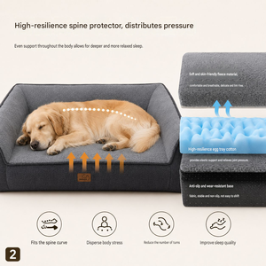 Cama Ortopédica Personalizada para Perros, Sofá con Funda Lavable, Espuma de Caja de Huevos, Cojín para Mascotas, para Perros Medianos y Grandes, Alivio para las Articulaciones - Product Image 2