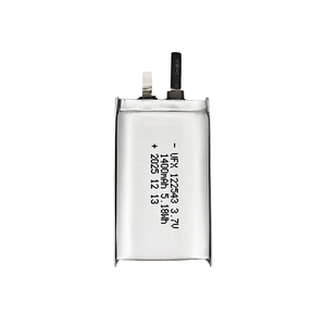 Batteries polymère lithium-ion Lipo personnalisables de petite taille, fines, UFX 122543, <span class=keywords><strong>1400</strong></span> <span class=keywords><strong>mAh</strong></span>, 3,7 V, qualité MSDS, pochette OEM/ODM, vente en gros - Product Image 1