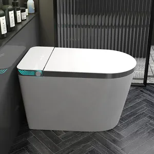 Sıcak satış otomatik sıhhi tesisat ürünleri seramik kase siyah banyo Wc akıllı akıllı bide tuvalet