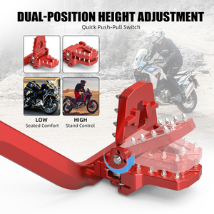 Pédale de frein arrière réglable en aluminium NICECNC pour Honda <span class=keywords><strong>CRF1000L</strong></span> CRF1100L Africa Twin <span class=keywords><strong>Adventure</strong></span> Sports 46500-MJP-G50 - Product Image 4