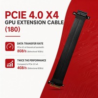 Cable de Extensión para Tarjeta de Sonido de 16GB/s, PCIe 4.0 X4, Adaptador Flexible, Chapado en Oro, con Protección EMI, para Captura de Video en PC