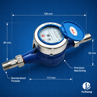 Mechanical Rotary Vane Flange Type Cold Water Flow Meter Rotary Vane Copper Cover Large Diameter High Precision Water Meter