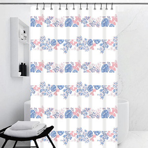 Ensemble <span class=keywords><strong>de</strong></span> rideaux <span class=keywords><strong>de</strong></span> douche en tissu <span class=keywords><strong>de</strong></span> <span class=keywords><strong>toile</strong></span> <span class=keywords><strong>de</strong></span> luxe Offre Spéciale motif floral imprimé avec 12 crochets en métal perlé pour le <span class=keywords><strong>bain</strong></span> pour votre salle <span class=keywords><strong>de</strong></span> <span class=keywords><strong>bain</strong></span> - Product Image 2