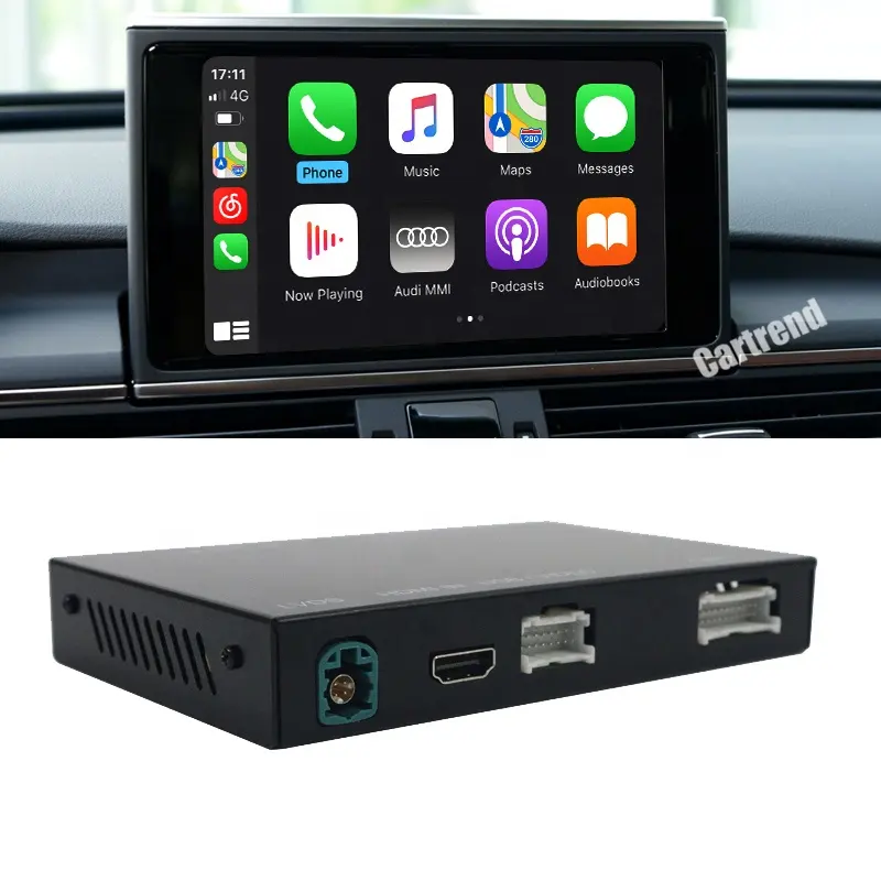 Iphone Carplay Adapter Android Auto Interface Voor 2012-2018 A6 A7 C7 Mmi Radio Screen Werk Met Iphone Android telefoon Airplay Ios