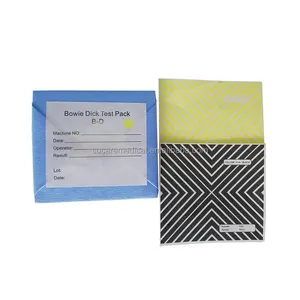 Disposable Medical Chemical Indicator Autoclave Detect Bowie Dick Test Pack