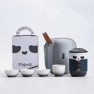 ชุดน้ำชาจีนเซรามิก กังฟู พร้อมแก้วไก่หว่าน ลายสั่งทำพิเศษ พอร์ซเลนสีขาว พร้อมฝาและถาด - Product Image 5