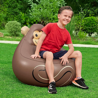 Canapé gonflable en forme de singe pour enfants-PVC épais, pour coins de lecture, salles de jeux, salons, camping, extérieur