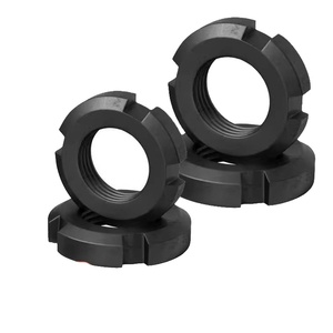 Gb812 QS M10-M200 Đen Carbon thép bốn-khe cắm dừng Nut M3 Metric kẽm mạ rãnh khóa Nut lớp 4.8 & 6.8 ô tô - Product Image 2