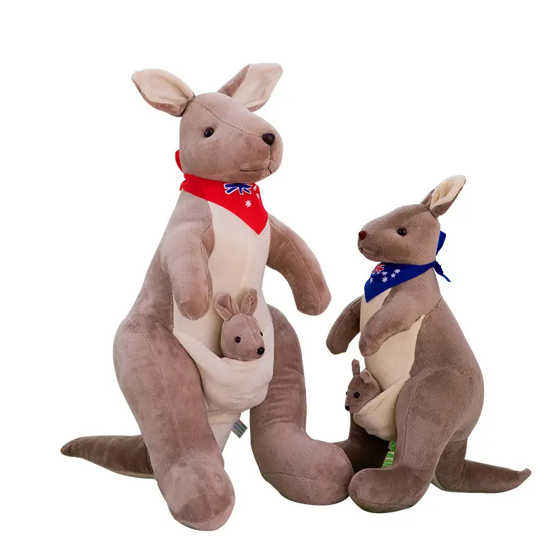 Austrália Canguru Plush Toys Soft Toy Canguru pelúcia animais recheados para bebê