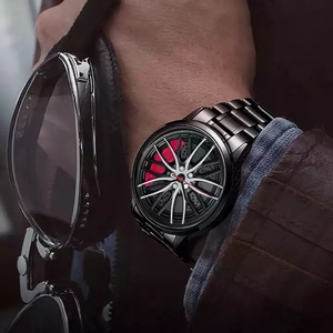 Orologio sportivo al quarzo da <span class=keywords><strong>uomo</strong></span> di lusso vetro nero cerchio mozzo Design all'ingrosso stile Business in lega gioielli di moda per <span class=keywords><strong>uomo</strong></span> all'aperto - Product Image 4