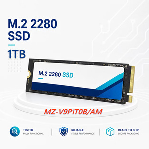 ใช้ SSD 990 PRO 1TB PCIe 4.0 M.2 2280 ฮาร์ดไดรฟ์โซลิดสเตทภายใน สำหรับเกมระดับไฮเอนด์, เวิร์กสเตชัน, MZ-V9P1T0B/AM ระดับไฮเอนด์ - Product Image 1