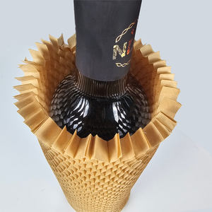 Envoltura de Papel de Panal Ecológica para Botellas de Vino, Funda Protectora Acolchada de Kraft Sostenible para Botellas de Vidrio - Product Image 6