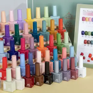Esmalte de Uñas AS 60 Colores 15ml 1 Color 1 Botella Tu Logotipo Venta al por Mayor Marca Privada Set de Esmalte de Uñas en Gel Suministros para Uñas Salón - Product Image 1