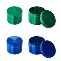 Accessoires de fumeur personnalisés haut de gamme, moulin à herbes sèches en alliage d'acier inoxydable à 4 couches, broyeur à épices