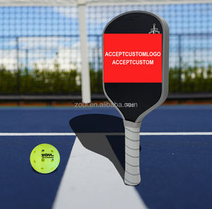 Hochwertiger <span class=keywords><strong>Pickleball</strong></span>-Schläger mit individuellem Logo, breiter Schlagfläche, Carbonfaser-Material, PP-Wabenkern, 235g Gewicht, Nylon-Tragetasche - Product Image 2