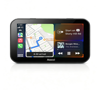 Navigateur GPS pour moto AOOCCI BX 5,5 pouces, écran tactile, caméra avant/arrière 1080P WDR, détection d'angle mort intelligente BSD, 2 Go de RAM, étanche
