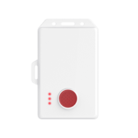 Bouton d'urgence programmable rechargeable RFID NFC BLE 5.0 pour fabricant de cartes Beacon, batterie 800 mAh IP66 pour employé