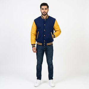Letterman bordado Varsity chaquetas hombres mujeres Streetwear alta calidad hecho a medida CollegeBaseballjacket para hombres - Product Image 1