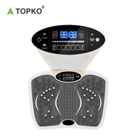 TOPKO Vente en gros de plaque vibrante électrique pour fitness et façonnage machine d'exercice avec plaque vibrante pour perte de poids et logo personnalisé