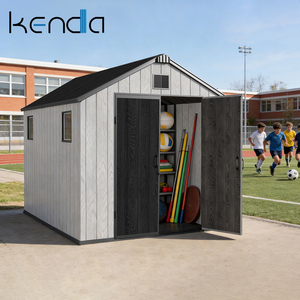 ราคาโรงงาน โรงเก็บของในสวนขนาด <span class=keywords><strong>8x12</strong></span> ฟุต ประกอบง่ายด้วยตัวเอง ใช้สกรูน้อยลง 35% ทนทานต่อรังสียูวีและหิมะ รับประกัน 10 ปี - Product Image 2