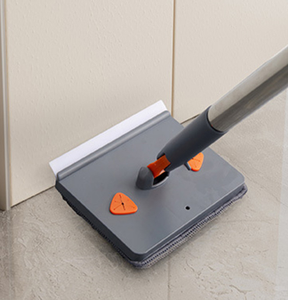 360 Degree Swivel Magic Triangle Handle Microfiber <strong>Mop</strong> Pad Reusable Deep Cleaning <strong>Wall</strong> and Floor <strong>Mop</strong> with Window Dust Remover - Product Image 3
