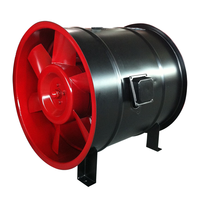 HTF-(A) Ventilateur d'extraction de fumée de feu à flux axial pour la ventilation commerciale et industrielle