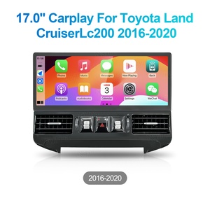 17" Touch Screen Multimedia Android Car Radio for Toyota Land Cruiser LC200 2016 2020 GXR VXR Carplay Navigation <b>Auto</b> Head Unit - Product Image 2