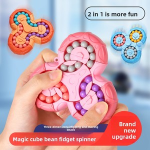 Groothandel 6x6x6 Zeszijdige Draaiende ABS Plastic Mini Bean Cube Puzzle Fidget Spinner Kraal Maze Breinbreker Educatief Stressverlichter - Product Image 4