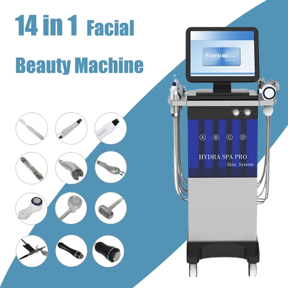 Ems Skin Management Instrument Korean Hydrogen Oxygen Jet Hydro Small Bubble Rf Facial Machine