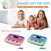 Tableta Educativa para Niños, Juguete de Piano con Pantalla LED, Funciona con Pilas, con Aprendizaje del Alfabeto, para Edades de 2 a 7 Años, Certificado de Seguridad