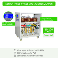 Stabilisateur de tension automatique 10kw 220v Convertisseur de tension Inverseur Stabilisateur de tension triphasé Protection