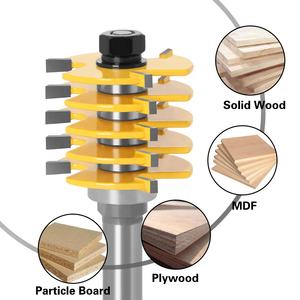 1/2 Zoll und 12mm Rundschafthobel mit 3 Klingen, vollständig abnehmbar, für Holzbearbeitung und Kantenverbindung - Product Image 6