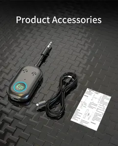 Récepteur et émetteur Bluetooth pour voiture de qualité supérieure 2-en-1 avec son stéréo sans perte et reconnexion automatique pour système audio de véhicule - Product Image 4