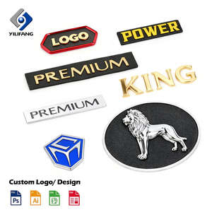 Logo 3D personnalisé OEM Insigne de voiture en métal adhésif 3M Emblème chromé résistant aux intempéries en plastique ABS pour équipement, machine, moto - Product Image 1