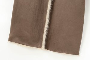GX6318 Moda 2025 Abbigliamento Donna Boutique Cardigan con Collo Rovesciato <span class=keywords><strong>Trench</strong></span> Cappotto in Ecopelliccia Giacca in Jeans Invernale da Donna - Product Image 4