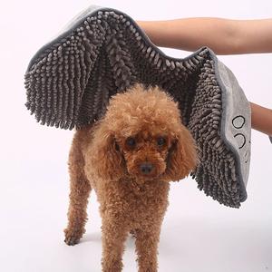 Toalla Absorbente para Mascotas, Microfibra de Secado Rápido, Toalla de Baño para Perros, Gris, para Limpieza de Mascotas - Product Image 4