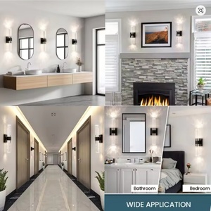 Lampe murale en cristal LED de luxe moderne pour restaurant et hôtel, design métallique pour un éclairage haut de gamme - Product Image 4