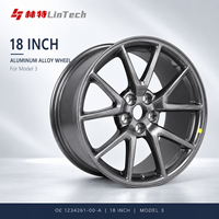 Jante en alliage de remplacement OEM LinTech 1234261-00-A Gris 18X8.5J ET40 pour Tesla Model 3 Standard Long Range Pièces EV