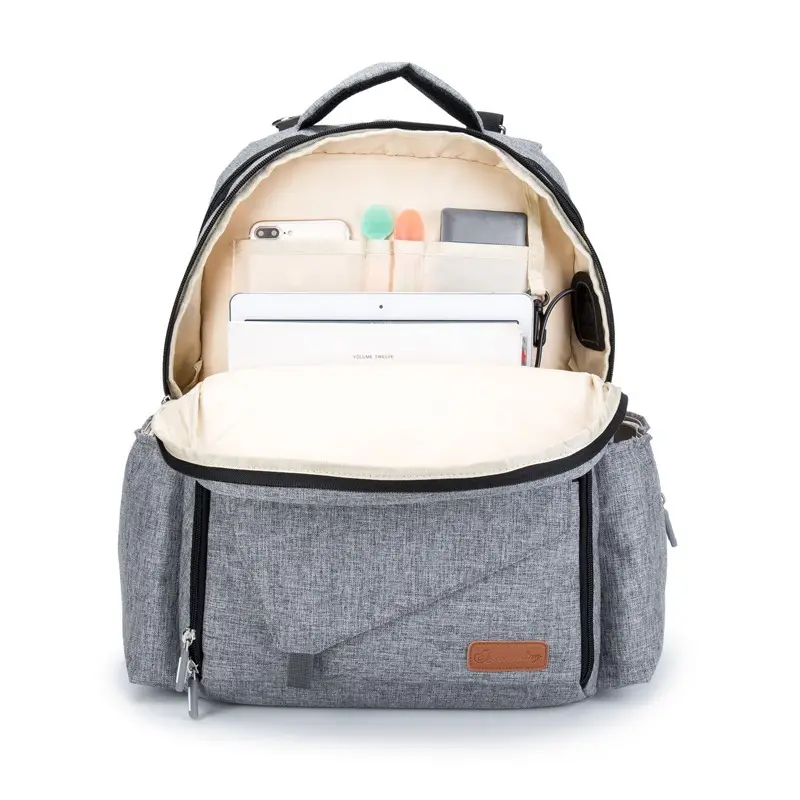 2023 basit iş süper baba çantası çok fonksiyonlu büyük kapasiteli anne sırt çantası sıcak satış 50 Polyester OEM Unicorn sırt LD25