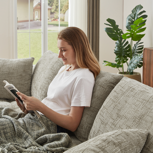 Divano Componibile <span class=keywords><strong>a</strong></span> L in Ciniglia Convertibile di Lusso, Design Minimalista, Comodo Divano Letto per Soggiorno di Appartamenti - Product Image 3