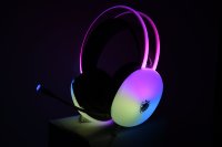 Casque d'écoute de jeu filaire coloré RVB avec micro écouteurs R8 avec logo OEM