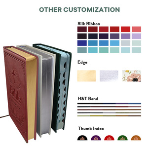 <span class=keywords><strong>Bible</strong></span> personnalisée avec bordure dorée, design sur mesure, reliure rigide noire, impression religieuse en relief, <span class=keywords><strong>livre</strong></span> sacré - Product Image 4