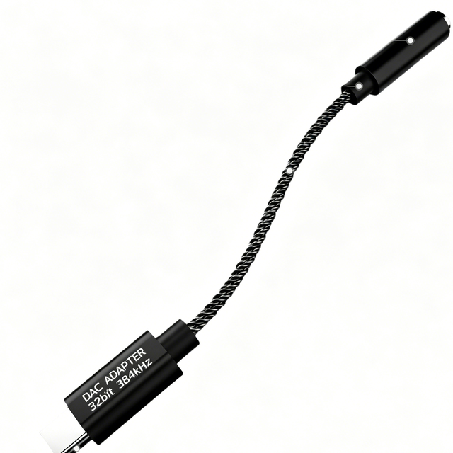 Type-C to 3.5mm HiFi DAC Headphone Adapter, CX31993 Chip High-Fidelity Portable Audio Dongle