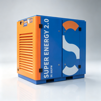 Compresseur d'air à vis rotatif monophasé à entraînement direct nouvelle génération SE-30EPM 22 KW 30 CV avec unité d'air PLC et moteur synchrone PM